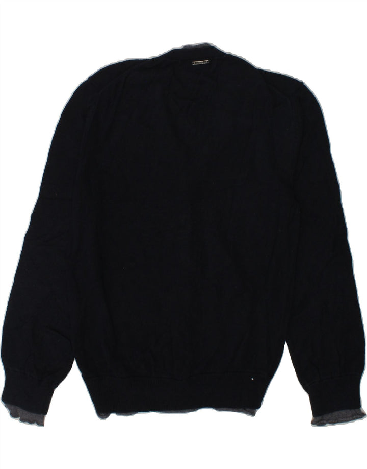 ANTONY MORATO Boys Cardigan Sweater 6-7 Years Navy Blue Cotton | Vintage Antony Morato | Thrift | Second-Hand Antony Morato | Used Clothing | Messina Hembry 