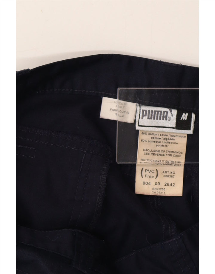 PUMA Short Cargo Homme Moyen W32 Bleu Marine Coton