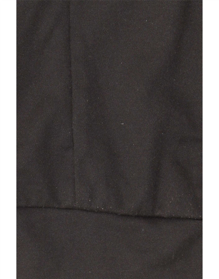 Adidas Womens Tracksuit Top Jacket UK 8 Small Black Cotton