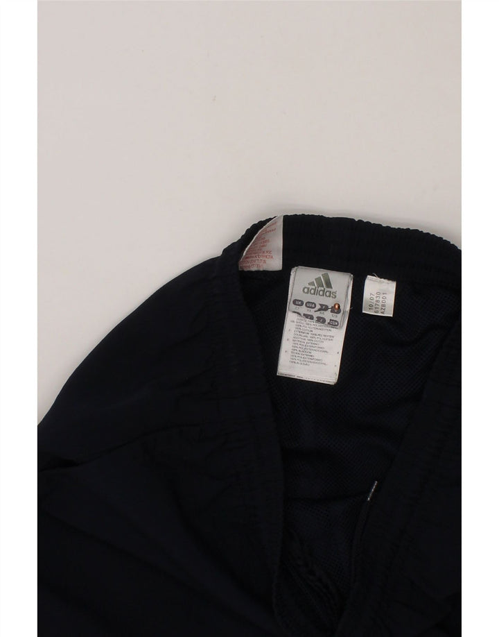 ADIDAS Boys Tracksuit Trousers 7-8 Years Navy Blue Polyester Vintage Adidas and Second-Hand Adidas from Messina Hembry 