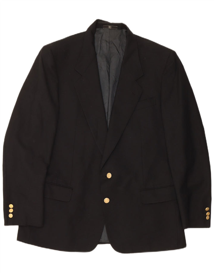 Jachetă Valentino pentru bărbați cu 2 nasturi, UK 38 Medium Black