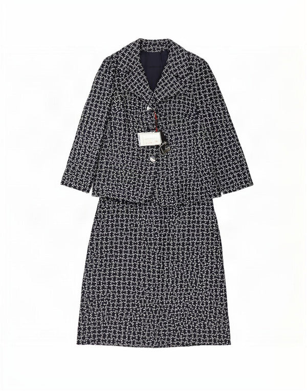 Giole Set da donna 3 bottoni 2 pezzi IT 44 Medio blu navy geometrico