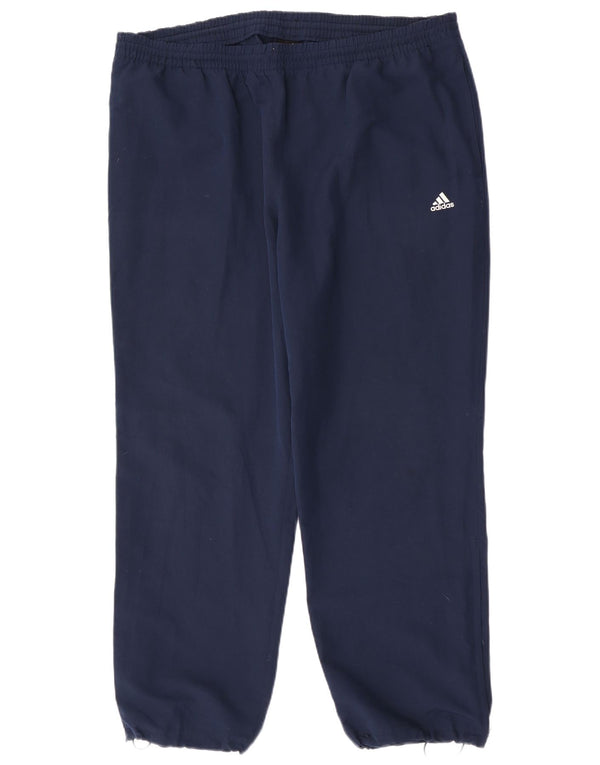 Adidas Mens Climalite Tracksuit Trousers 2XL Navy Blue Polyester