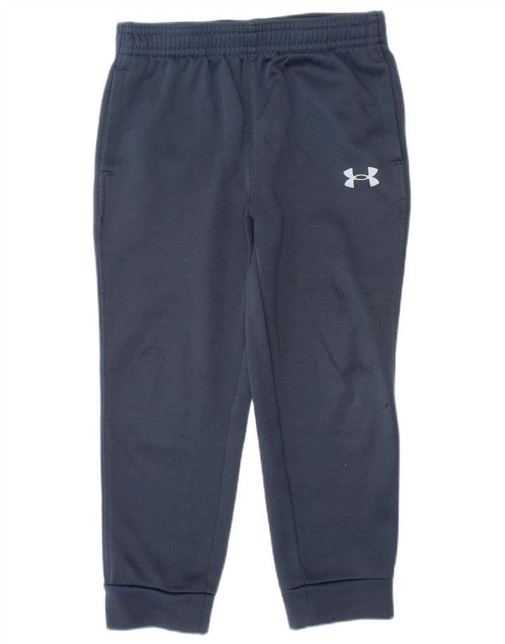 Pantaloni da tuta da ragazzo Under Armour da jogging 2-3 anni in poliestere blu navy