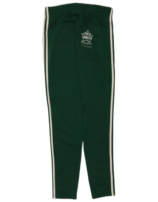 Adidas Pantalon de survêtement graphique pour femme UK 8/10 Small Vert Polyester