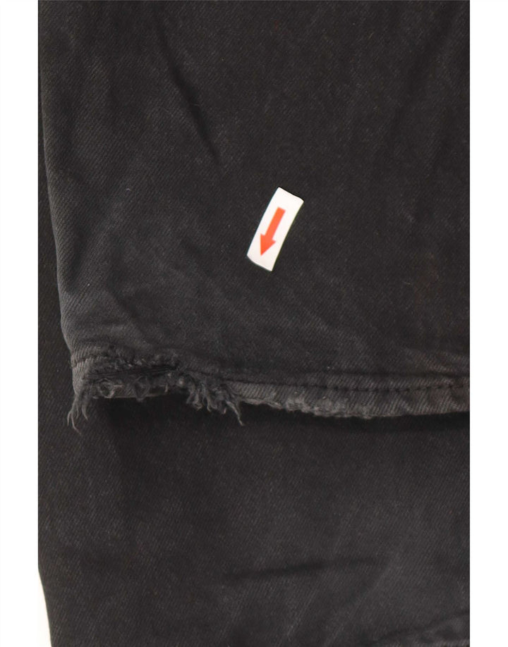 Levi's Mens Straight Jeans W36 L32 Black Cotton