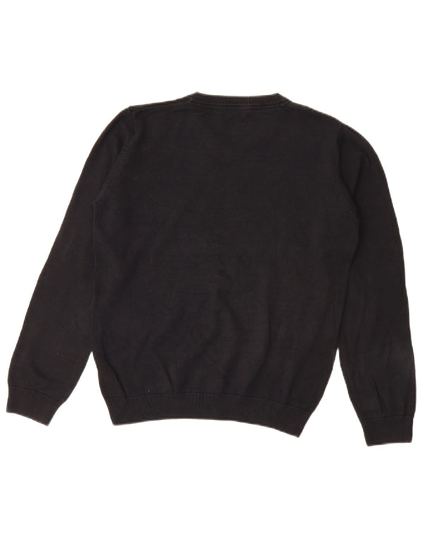 Marks & Spencer Boys V-Neck Jumper Sweater 12-13 Years Black Cotton