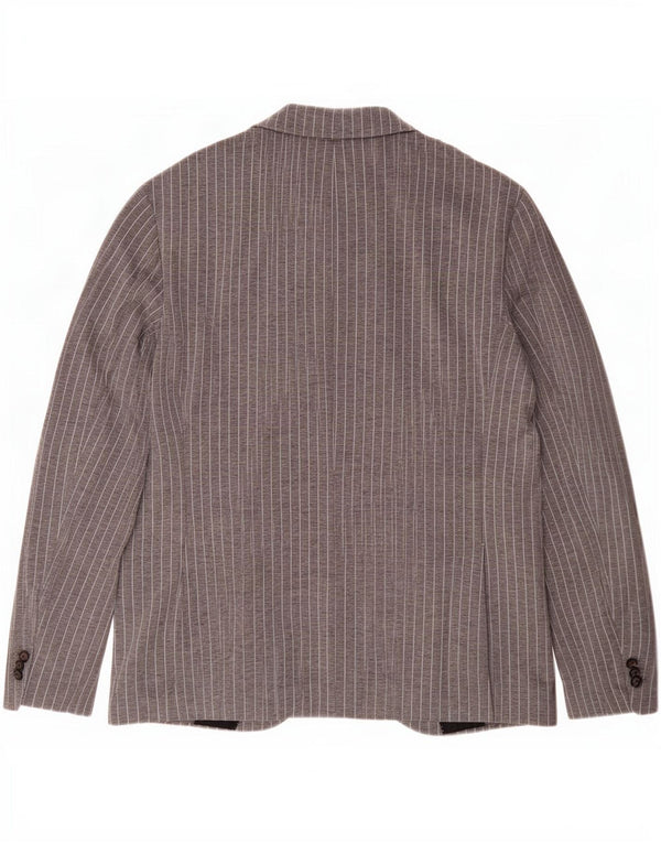 Joop Herre 2 Button Blazer Jacket UK 40 Large Grey Pinstripe