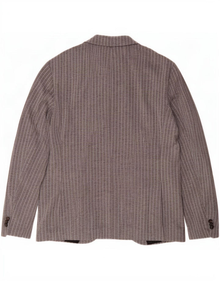 Joop Chaqueta tipo blazer de 2 botones para hombre UK 40 Large Grey Pinstripe