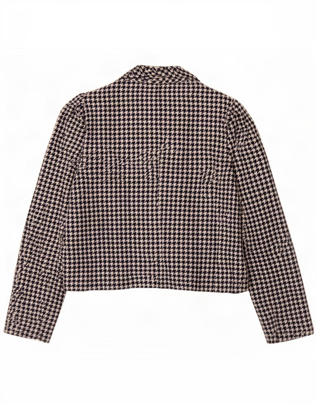 Mona Veste Blazer 2 Boutons Femme UK 12 Pied-de-Poule Bleu Marine Moyen