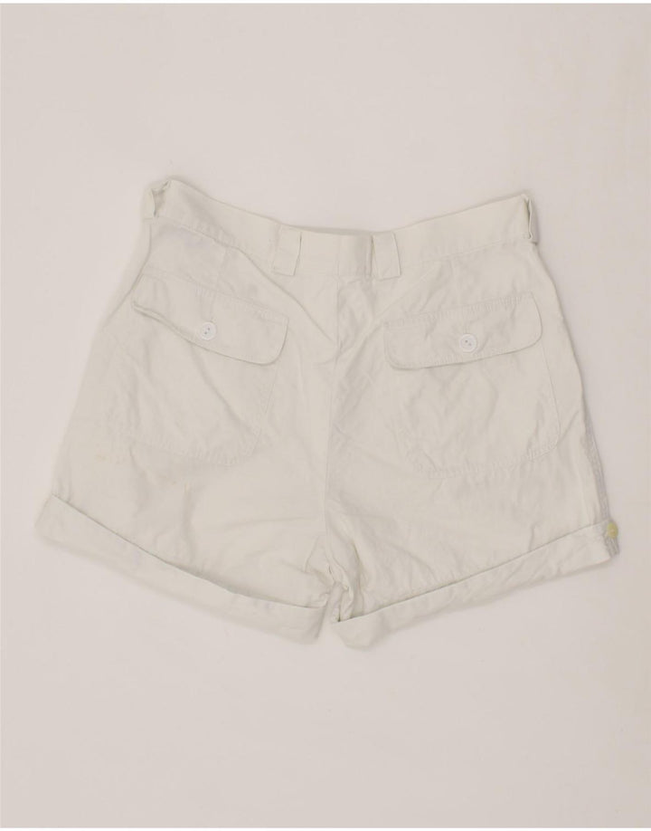RODRIGO Womens Casual Shorts W30 Medium White Cotton Vintage Rodrigo and Second-Hand Rodrigo from Messina Hembry 