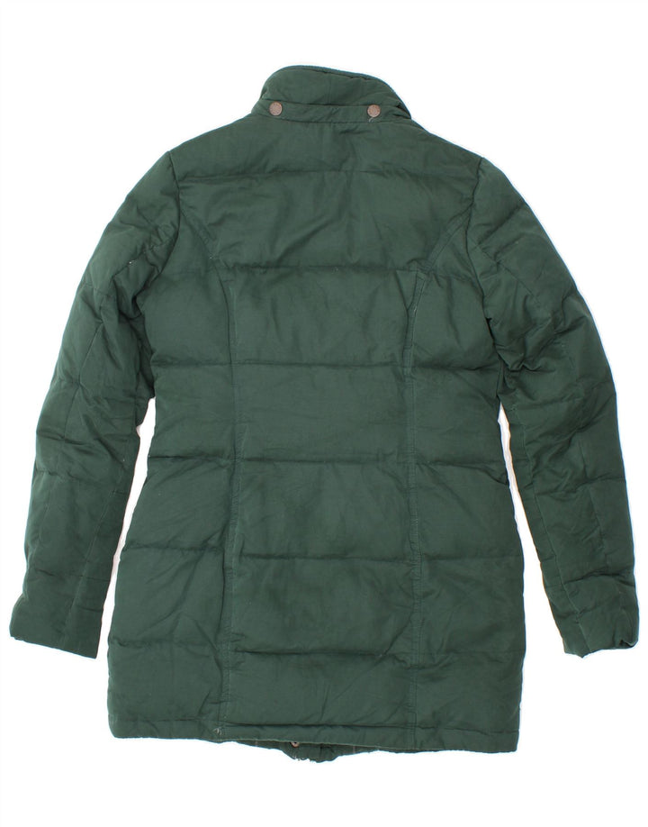 FAT FACE Womens Padded Coat UK 8 Small Green Cotton Vintage Fat Face and Second-Hand Fat Face from Messina Hembry 