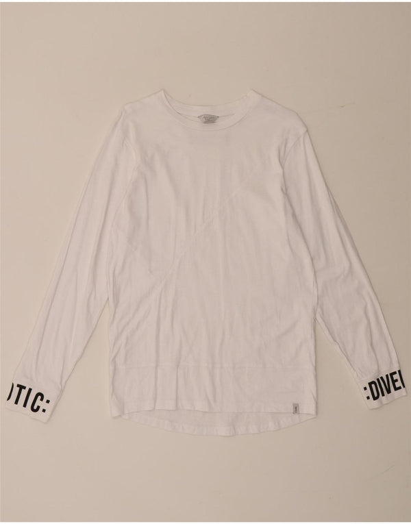 Jack & Jones Haut graphique à manches longues pour hommes, petit blanc