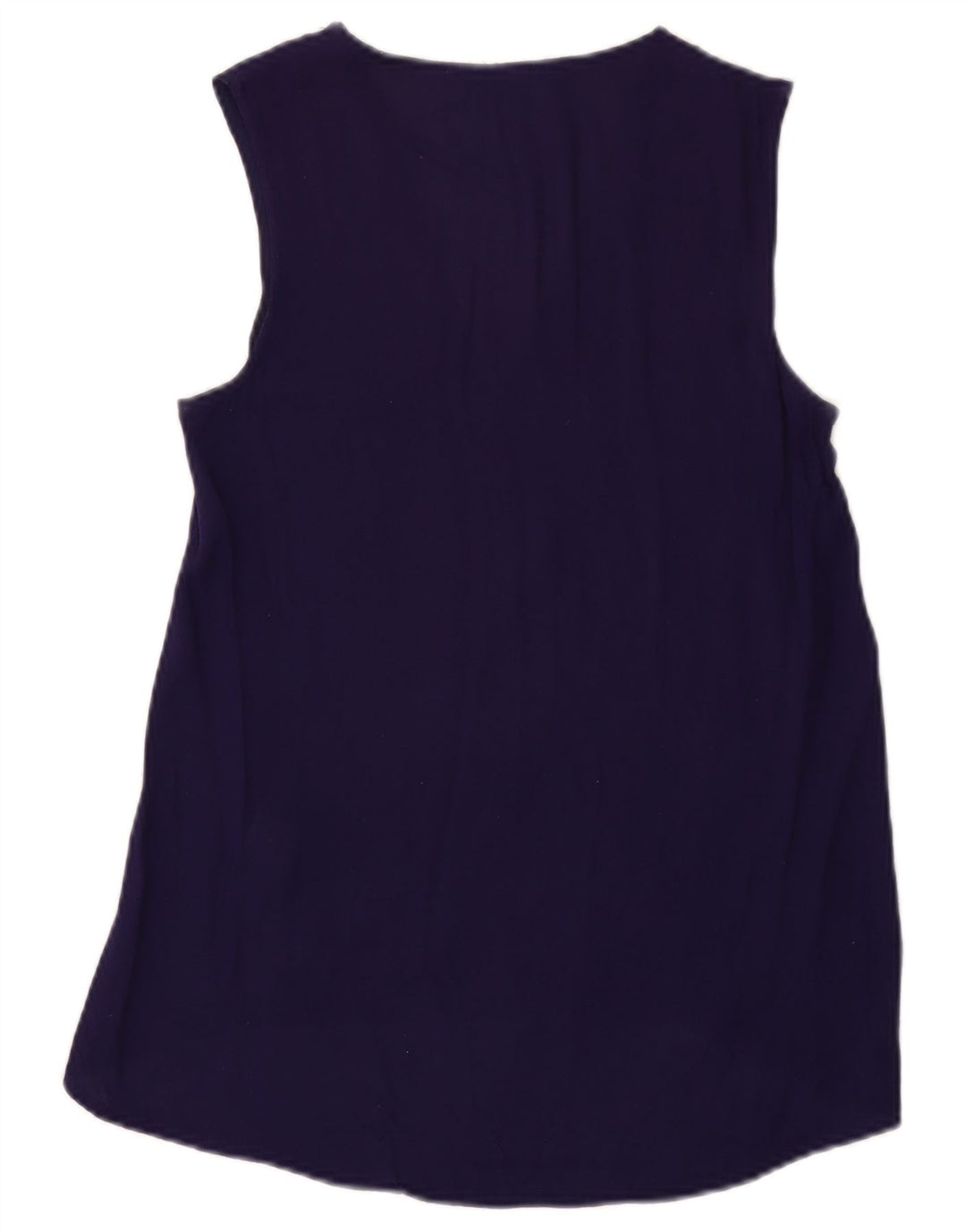 Zara Womens Blouse Top UK 10 Small Navy Blue Polyester