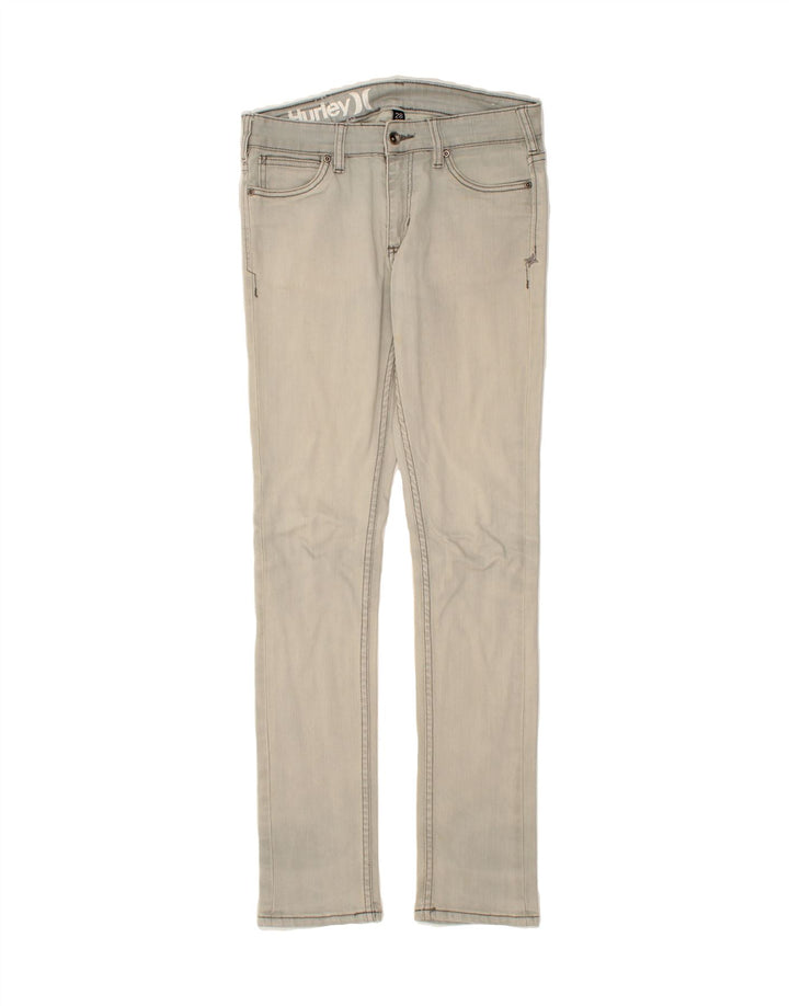 HURLEY Womens Slim Jeans W28 L32 Grey Cotton Vintage Hurley and Second-Hand Hurley from Messina Hembry 