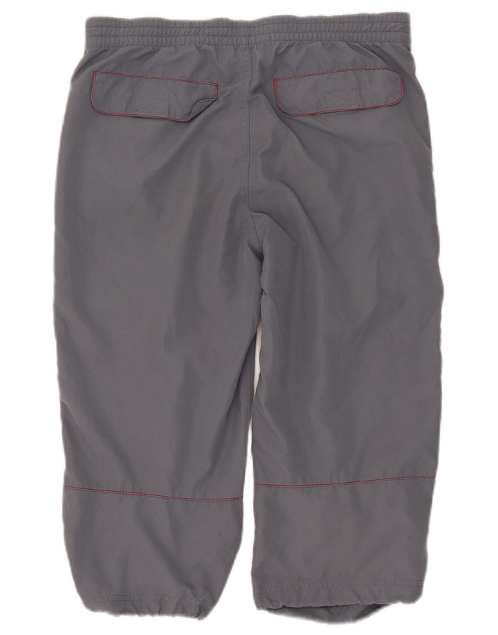 Kappa Pantalon Capri Homme Small W29 L18 Gris Polyester
