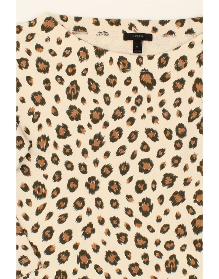 J. CREW Womens 3/4 Sleeve Sweatshirt Jumper UK 14 Medium Beige Vintage J. Crew and Second-Hand J. Crew from Messina Hembry 