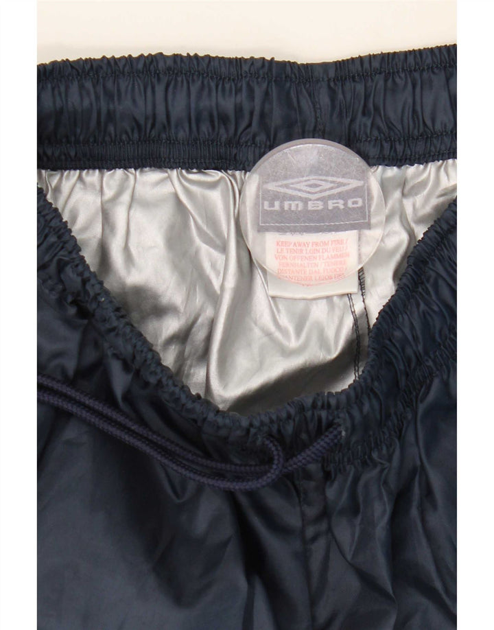 Umbro Mens Tracksuit Trousers Small  Navy Blue Polyester