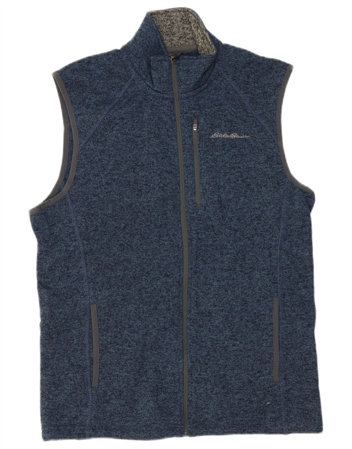 EDDIE BAUER Giacca da tuta senza maniche da uomo blu medio screziato