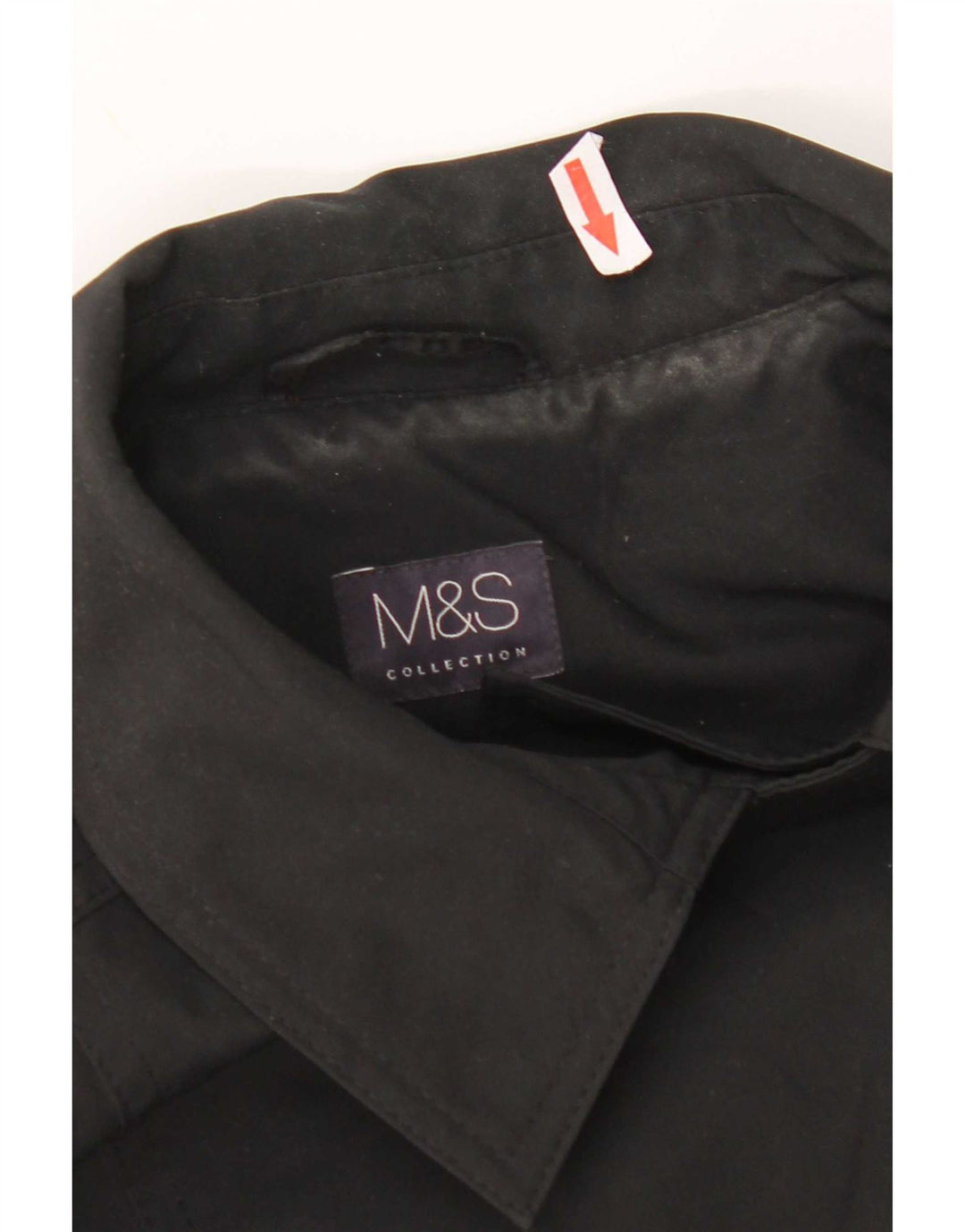 Marks & Spencer Γυναικεία καμπαρντίνα UK 16 Large Black Polyester