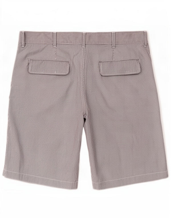 Benetton Herre Casual Shorts IT 48 Medium W38 Blå Stribet