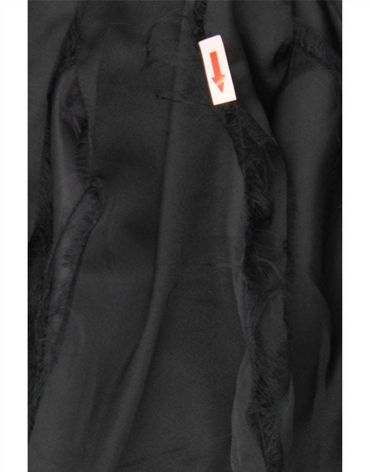 Zara Womens Trench Coat UK 12 Medium Navy Blue