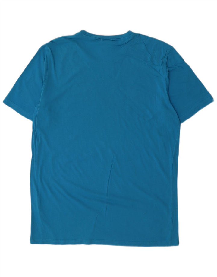 Champion Mens Graphic T-Shirt Top XL Blue