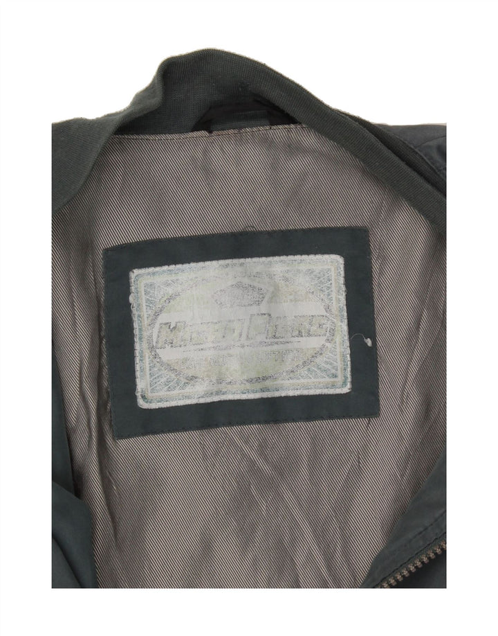 VINTAGE Mens Bomber Jacket UK 42 XL Blue Vintage Vintage and Second-Hand Vintage from Messina Hembry 