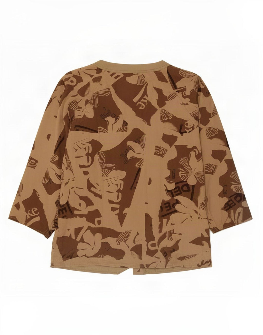 Pancaldi & B Chaqueta Blazer para Mujer con Estampado Abstracto UK 40 XL Caqui Moderno