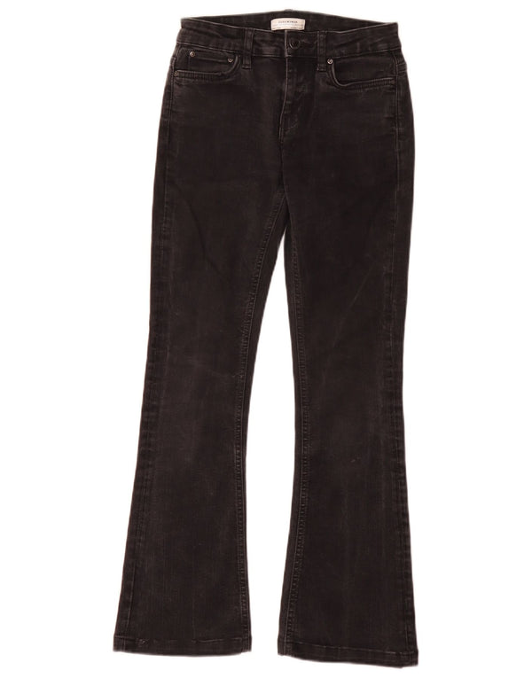 Zara Damen Schlagjeans EU 34 2XS W24 L28 Schwarz