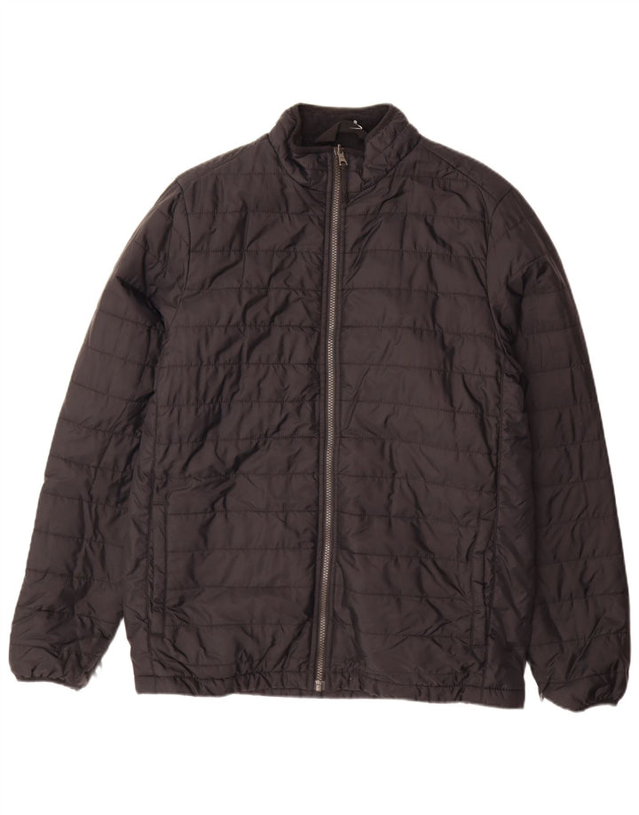 MARKS & SPENCER Mens Padded Jacket UK 38 Medium Black Polyamide