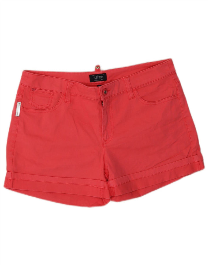 ARMANI Womens Casual Shorts W27 Small  Pink