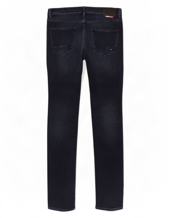 Tommy Hilfiger Mens Layton Slim Jeans W34 L30 Navy Blue Cotton