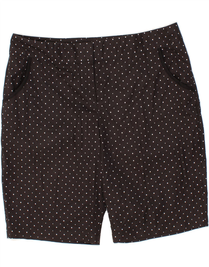 IZOD Womens Golf Chino Shorts W38 XL Black Polka Dot Polyester Vintage Izod and Second-Hand Izod from Messina Hembry 