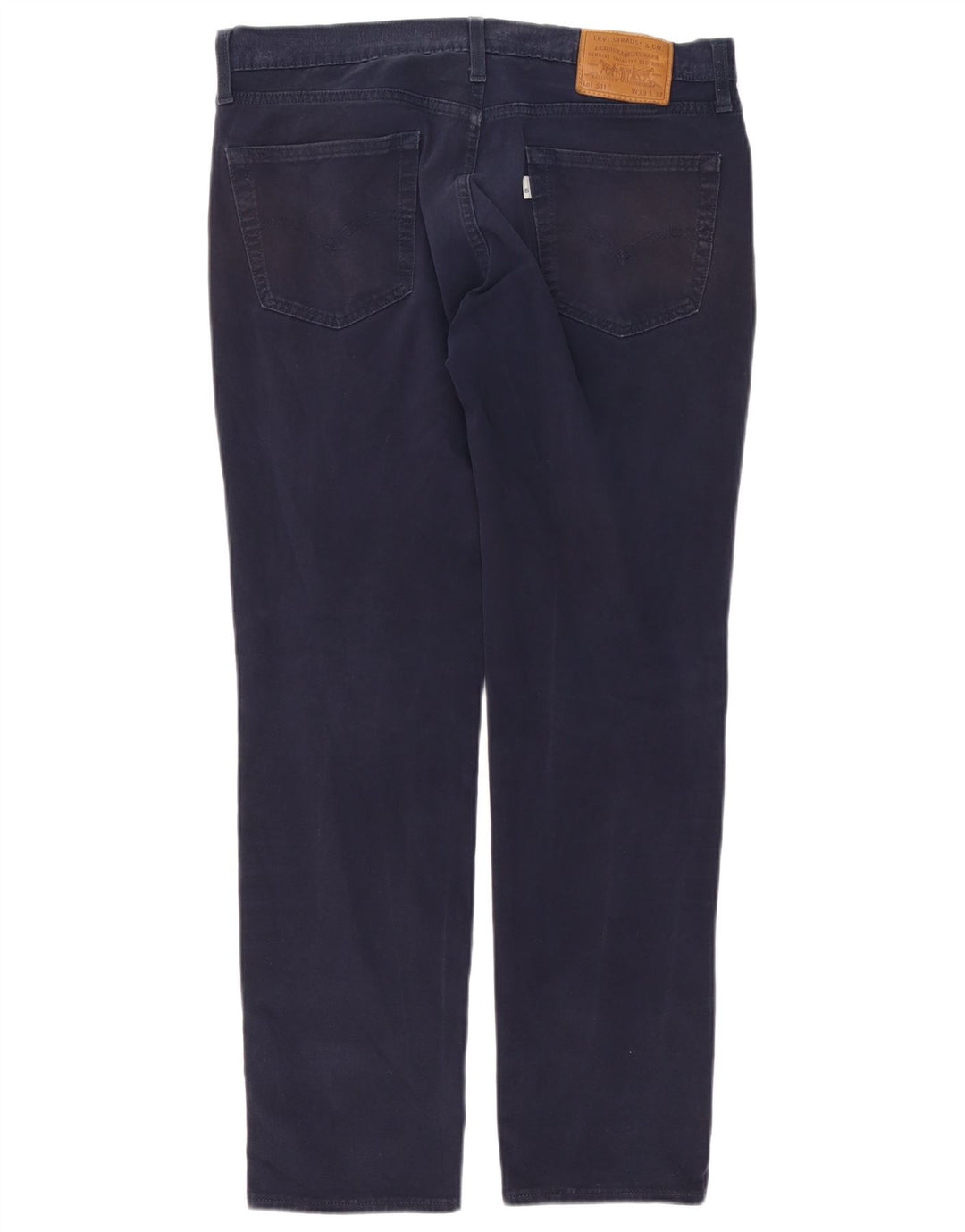 Levi's Herre 511 Regular Fit Slim Jeans W33 L29 Marineblå Bomuld