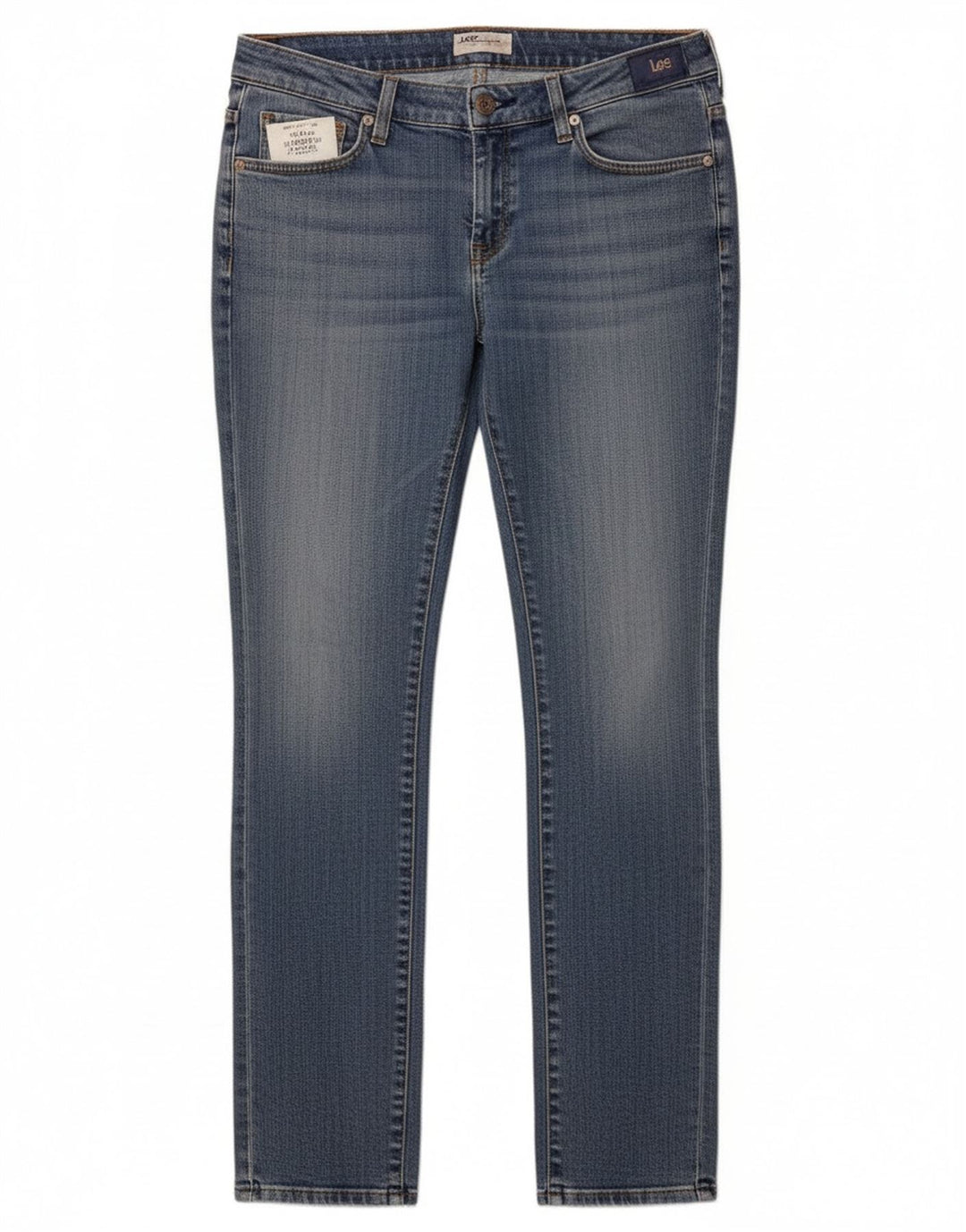 Lee Womens Norma Slim Jeans W32 L33 Blue Cotton
