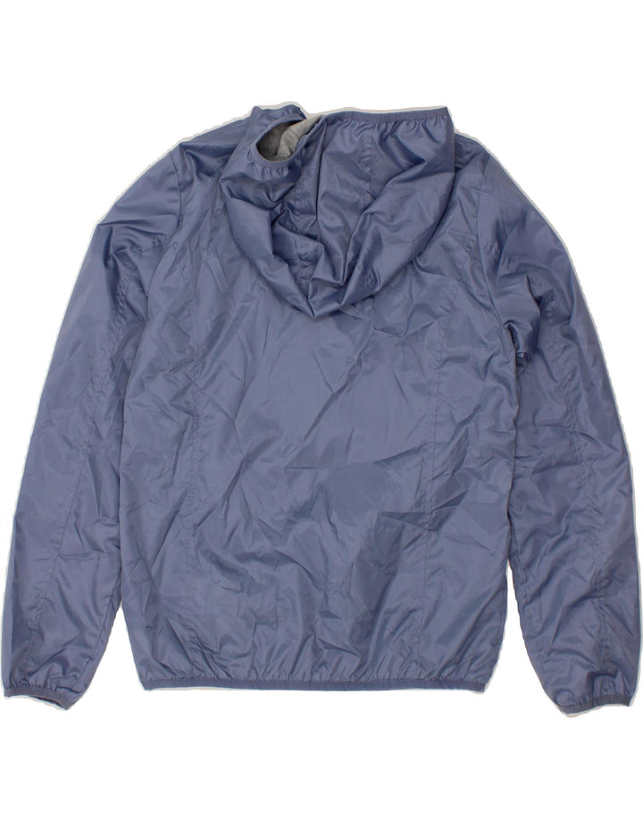 OVS Womens Hooded Rain Jacket IT 44 Medium Blue Polyester Vintage OVS and Second-Hand OVS from Messina Hembry 