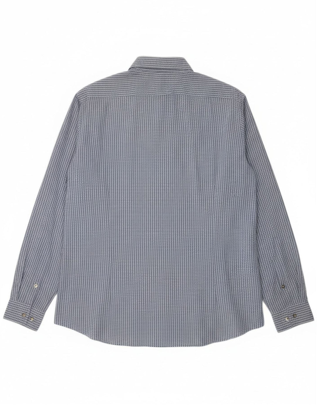 Calvin Klein Mens Slim Fit Shirt Size 43 17 XL Blue Check