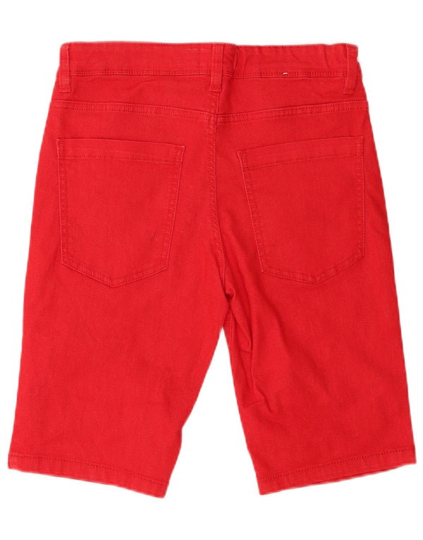 Benetton Boys Denim Shorts 15-16 Years W29 Red