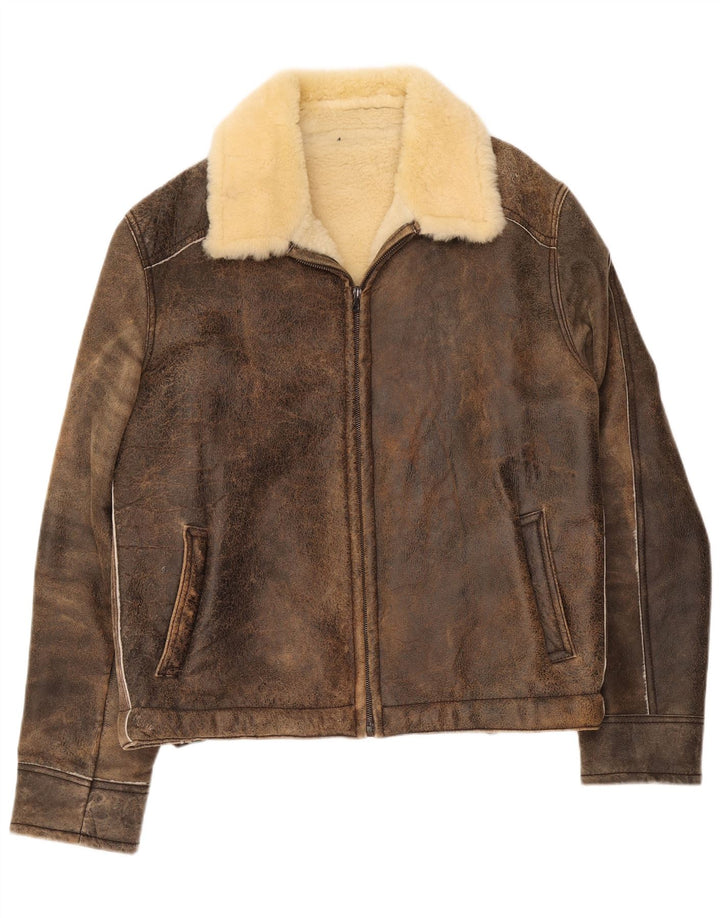 Pascucci Veste en Shearling Homme IT 54 2XL Marron