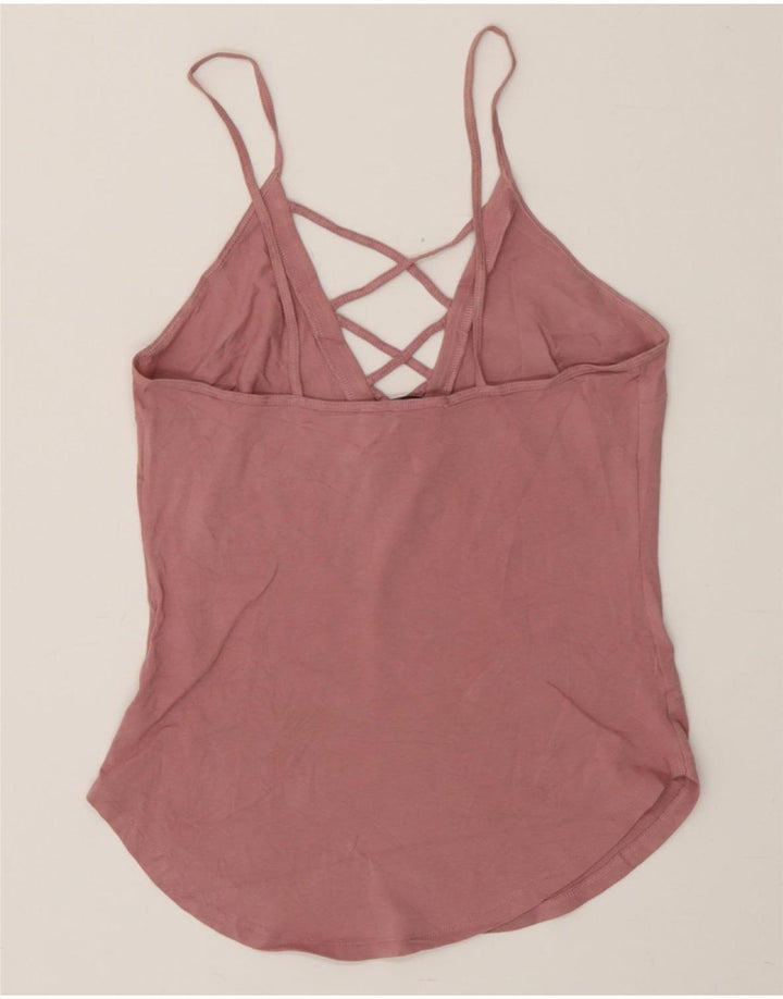 EXPRESS Womens Cami Top UK 8 Small Pink Cotton Vintage Express and Second-Hand Express from Messina Hembry 