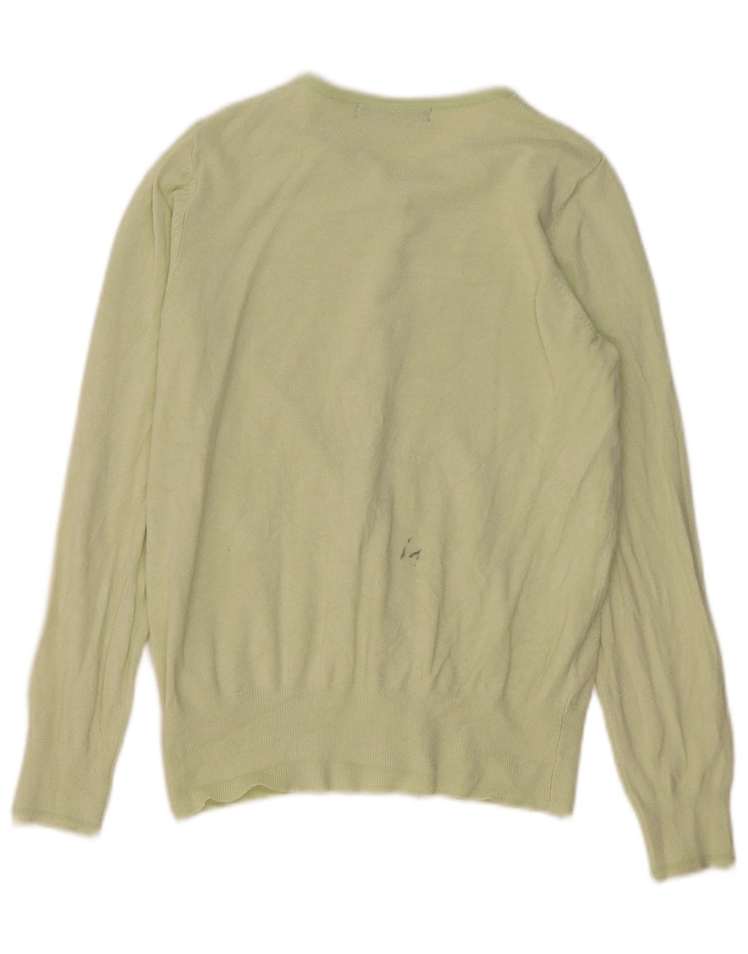 Marks & Spencer Womens Cardigan Sweater UK 12 Medium Green Viscose