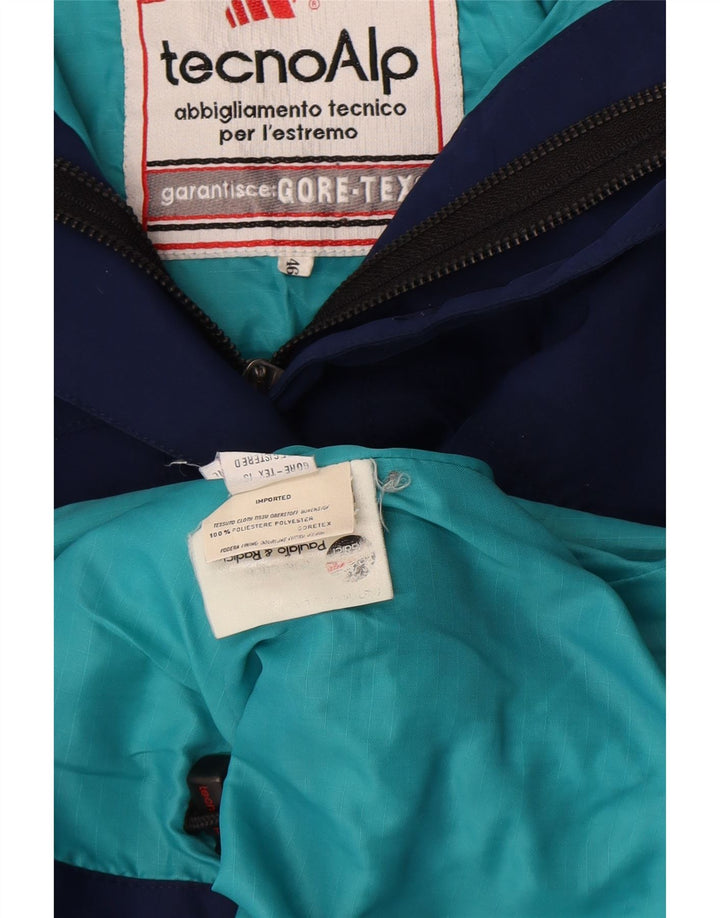TECNOALP Dame Hætte Oversized Skijakke EU 46 XL Blå Polyester