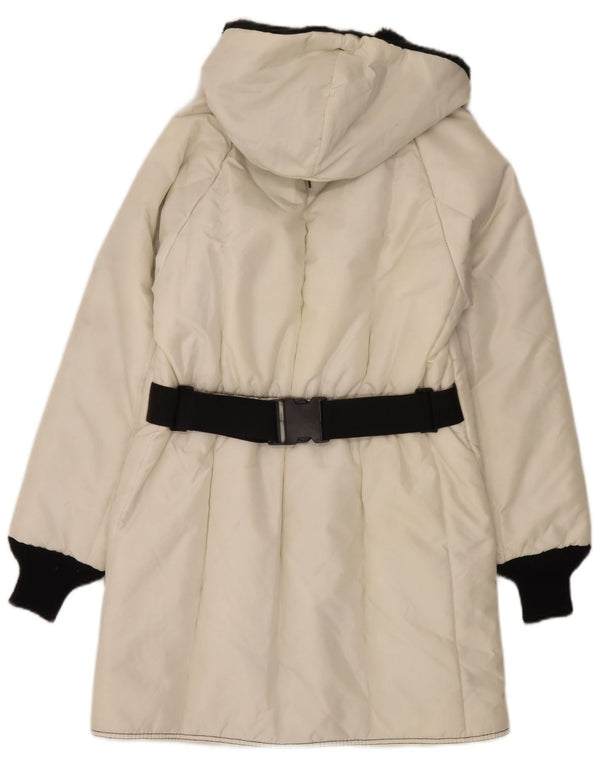 Refrigiwear Damen Cruzcampo Wattierter Mantel UK 10 Small Weiß Farbblock