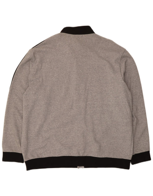 Adidas Veste de survêtement pour homme 2XL Gris Colorblock Coton