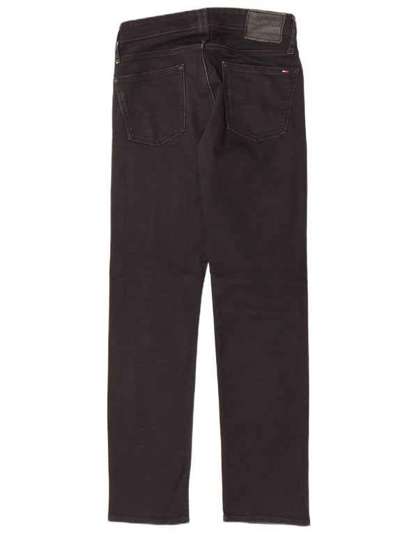 Tommy Hilfiger Mens Slim Jeans W30 L32 Black Cotton