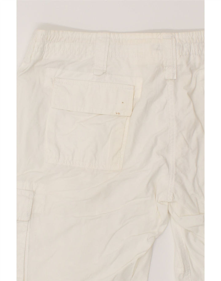 DACK'S Womens Cargo Shorts IT 48 XL W36  White Cotton Vintage Dack's and Second-Hand Dack's from Messina Hembry 