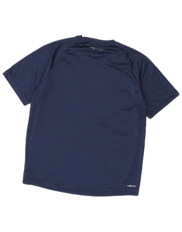 Adidas Herren Climalite T-Shirt Top Medium Marineblau Polyester