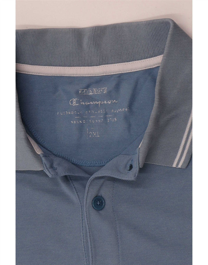 Champion Mens Polo Shirt 2XL Blue