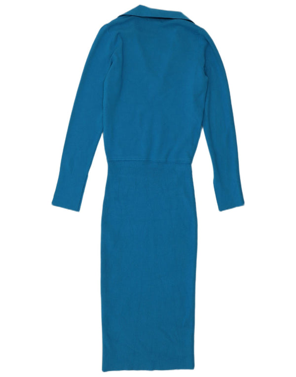 Reiss Womens Petite Bodycon Dress UK 10 Small Blue